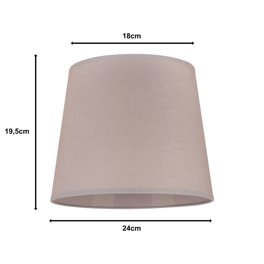 Duolla - Lempos gaubtas stalinei lempai CLASSIC M E27 diametras 24 cm smėlio spalva