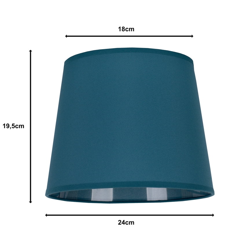 Duolla - Lempos gaubtas stalinei lempai CLASSIC M E27 diametras 24 cm turkis