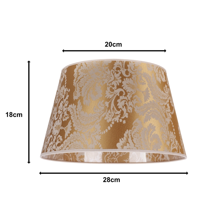 Duolla - Lempos gaubtas stalinei lempai CONE M E27 diametras 28 cm auksas