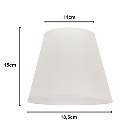 Duolla - Lempos gaubtas stalinei lempai SOFIA XS E14 diametras 18,5 cm kreminė