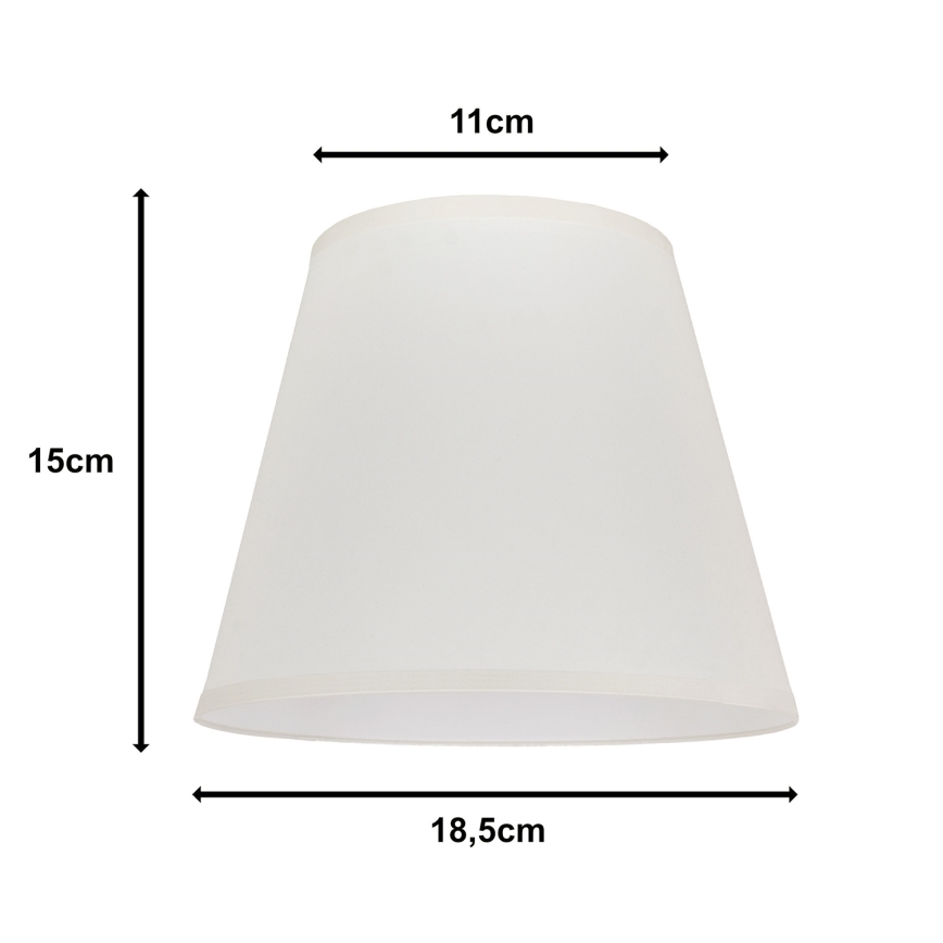 Duolla - Lempos gaubtas stalinei lempai SOFIA XS E14 diametras 18,5 cm kreminė