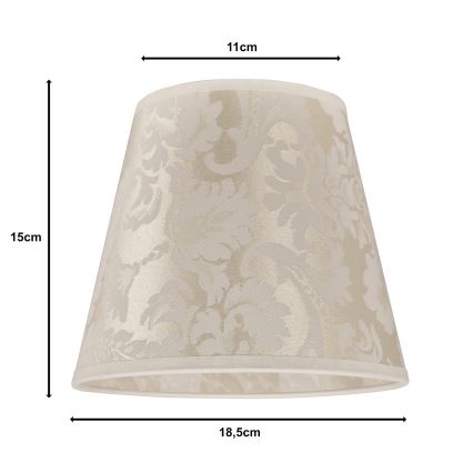 Duolla - Lempos gaubtas stalinei lempai SOFIA XS E14 diametras 18,5 cm smėlio spalva