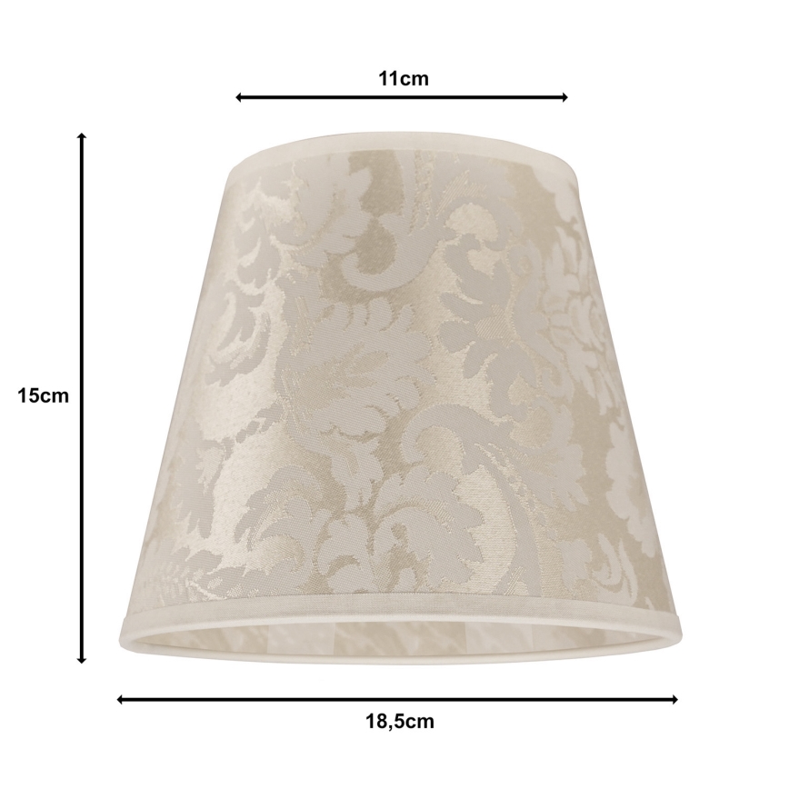 Duolla - Lempos gaubtas stalinei lempai SOFIA XS E14 diametras 18,5 cm smėlio spalva