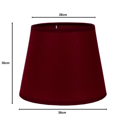 Duolla - Lempos gaubtas toršerui CLASSIC L E27 diametras 38 cm bordo