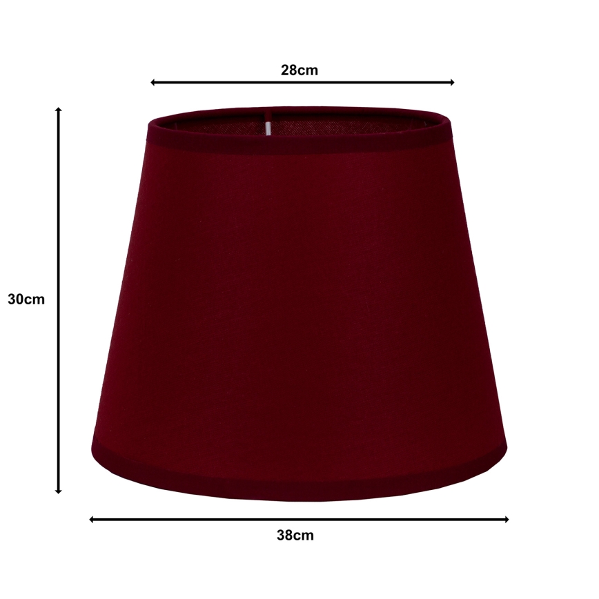 Duolla - Lempos gaubtas toršerui CLASSIC L E27 diametras 38 cm bordo