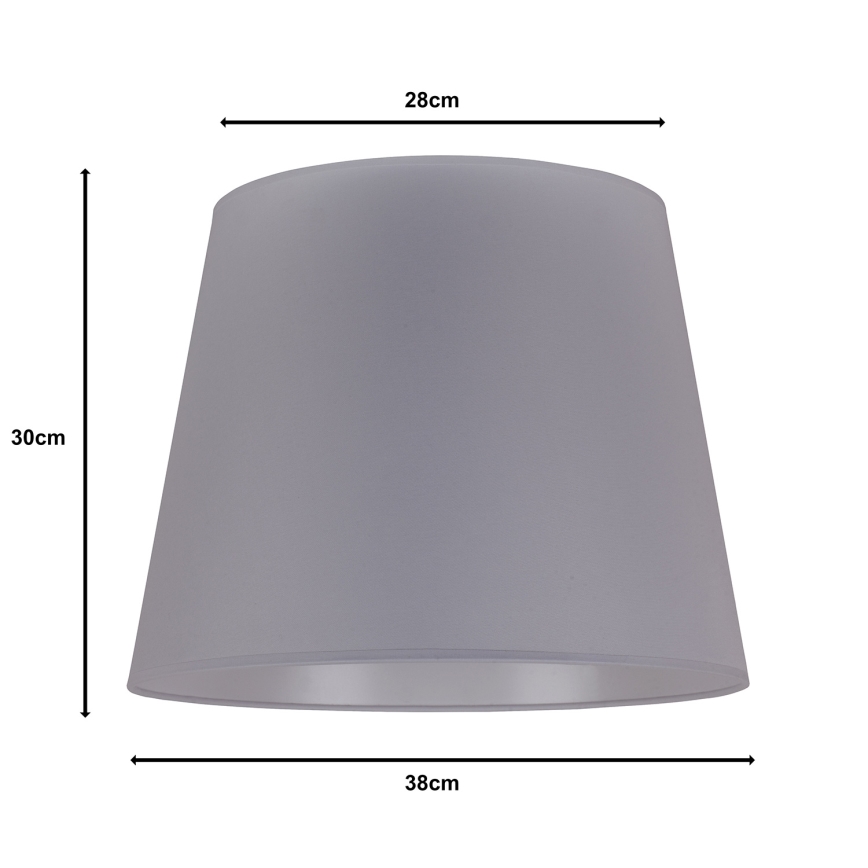 Duolla - Lempos gaubtas toršerui CLASSIC L E27 diametras 38 cm pilka