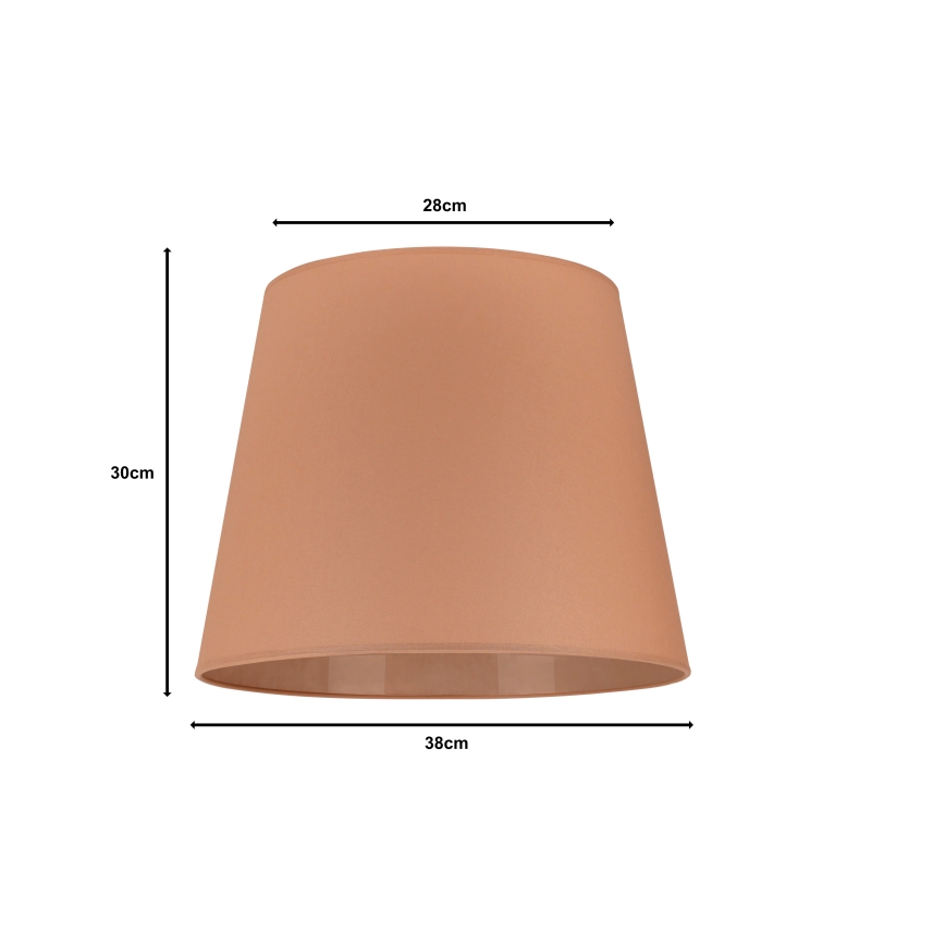 Duolla - Lempos gaubtas toršerui CLASSIC L E27 diametras 38 cm ruda