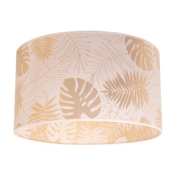 Duolla - Lubinis šviestuvas ARECA 1xE27/40W/230V diametras 45 cm žalvaris/balta
