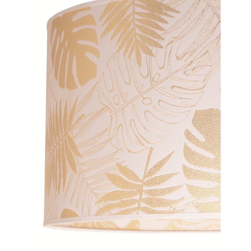 Duolla - Lubinis šviestuvas ARECA 1xE27/40W/230V diametras 45 cm žalvaris/balta