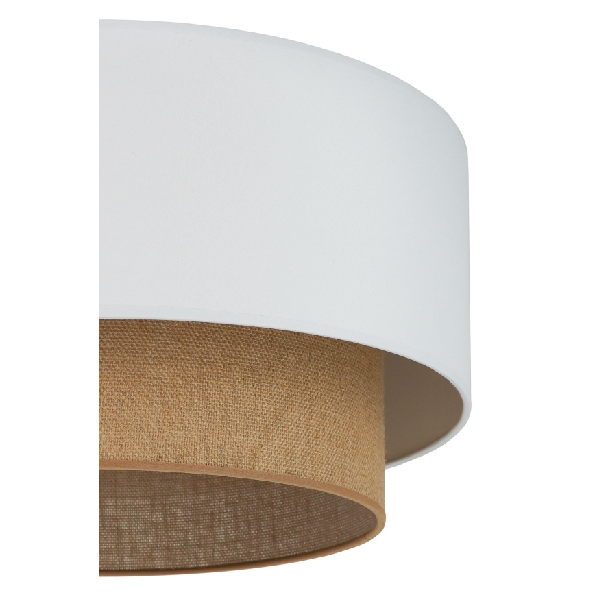 Duolla - Lubinis šviestuvas BOHO 1xE27/15W/230V diametras 45 cm balta/ruda