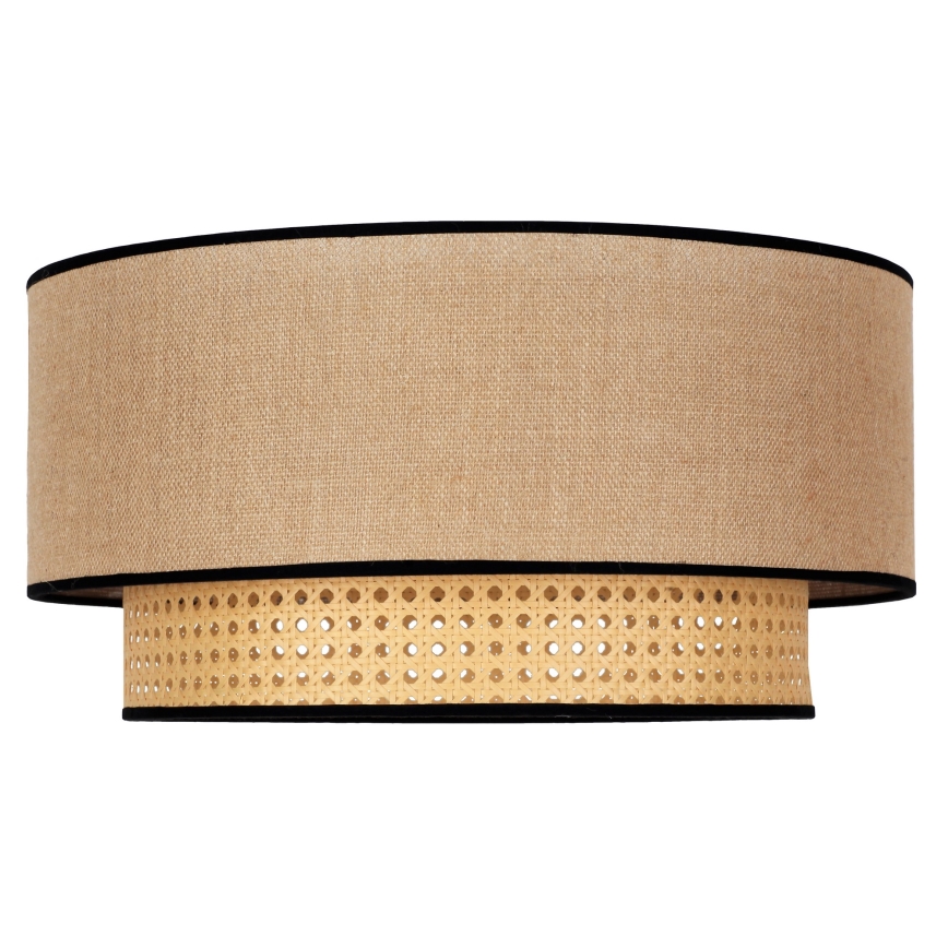 Duolla - Lubinis šviestuvas BOHO 1xE27/15W/230V diametras 45 cm smėlio spalva/rotangas