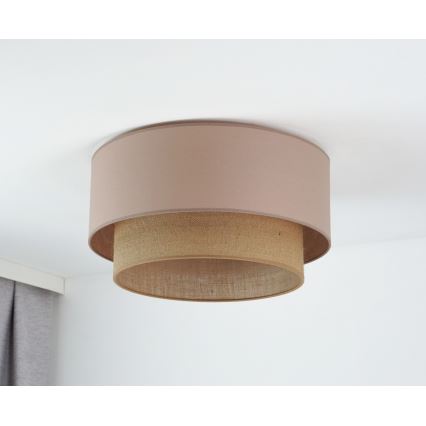 Duolla - Lubinis šviestuvas BOHO 1xE27/15W/230V diametras 45 cm smėlio spalva/ruda