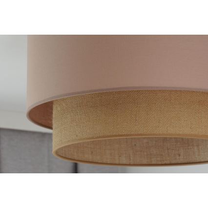 Duolla - Lubinis šviestuvas BOHO 1xE27/15W/230V diametras 45 cm smėlio spalva/ruda