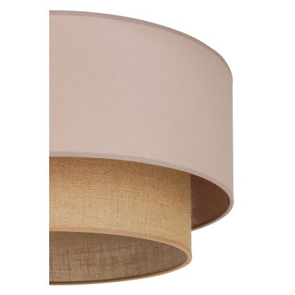 Duolla - Lubinis šviestuvas BOHO 1xE27/15W/230V diametras 45 cm smėlio spalva/ruda