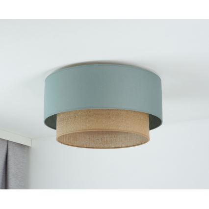 Duolla - Lubinis šviestuvas BOHO 1xE27/15W/230V diametras 45 cm žalia/ruda