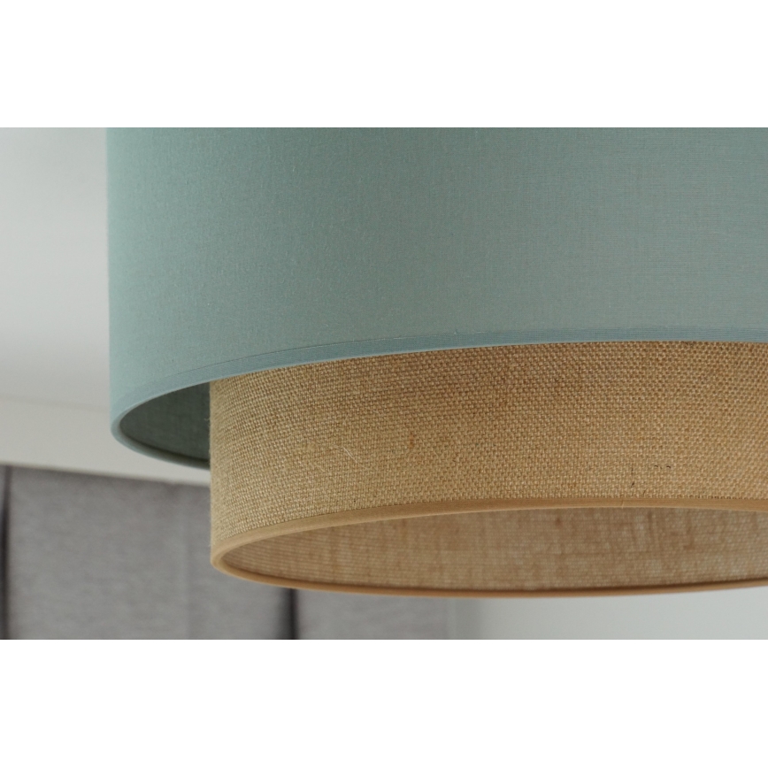 Duolla - Lubinis šviestuvas BOHO 1xE27/15W/230V diametras 45 cm žalia/ruda