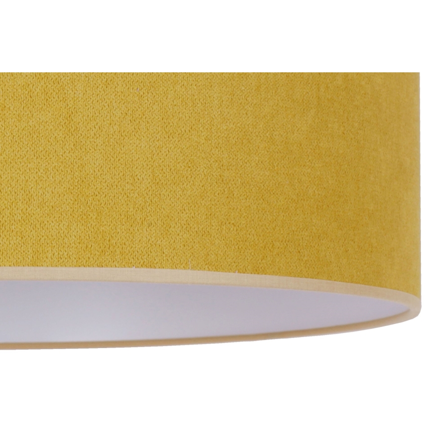 Duolla - Lubinis šviestuvas BRISTOL 1xE27/15W/230V d. 45 cm geltonas/baltas