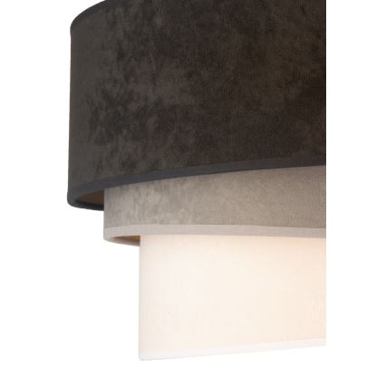Duolla - Lubinis šviestuvas DEVON 1xE27/40W/230V diametras 45 cm juoda/pilka/smėlio spalva