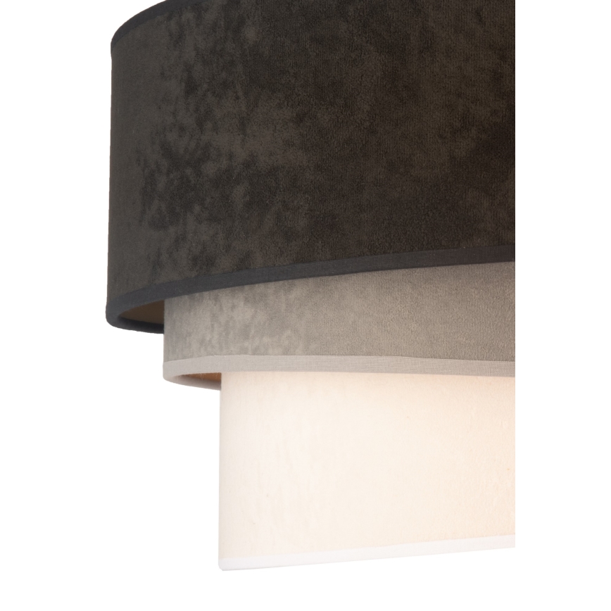 Duolla - Lubinis šviestuvas DEVON 1xE27/40W/230V diametras 45 cm juoda/pilka/smėlio spalva
