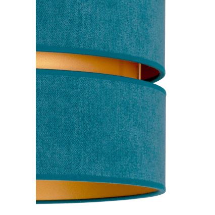 Duolla - Lubinis šviestuvas DUO 1xE27/40W/230V diametras 40 cm turkis/auksas