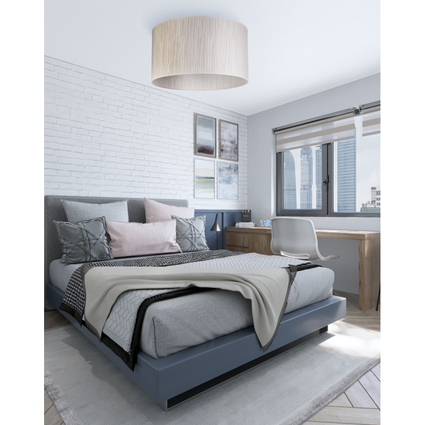 Duolla - Lubinis šviestuvas ESSEX 1xE27/40W/230V diametras 45 cm sidabras