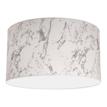 Duolla - Lubinis šviestuvas MARBLE 1xE27/40W/230V diametras 45 cm balta/pilka