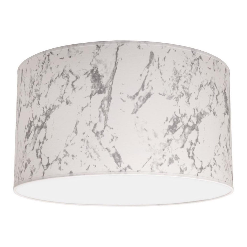 Duolla - Lubinis šviestuvas MARBLE 1xE27/40W/230V diametras 45 cm balta/pilka