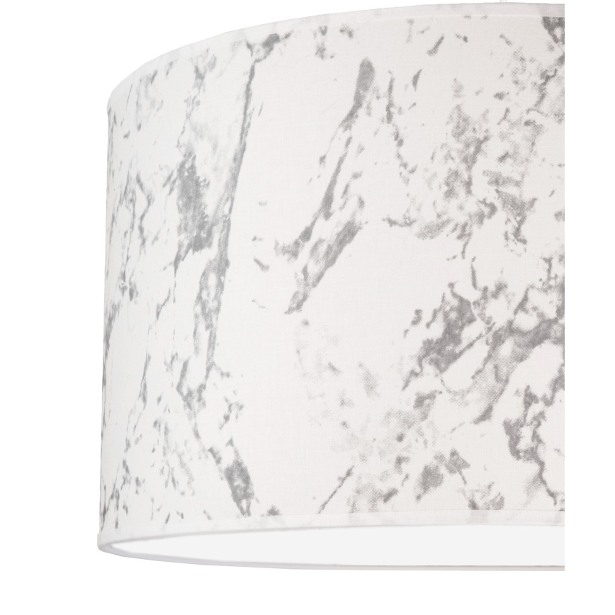 Duolla - Lubinis šviestuvas MARBLE 1xE27/40W/230V diametras 45 cm balta/pilka