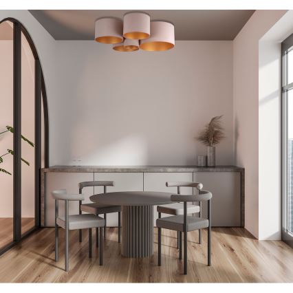 Duolla - Lubinis šviestuvas ROLLER PENTO 5xE27/60W/230V ruda