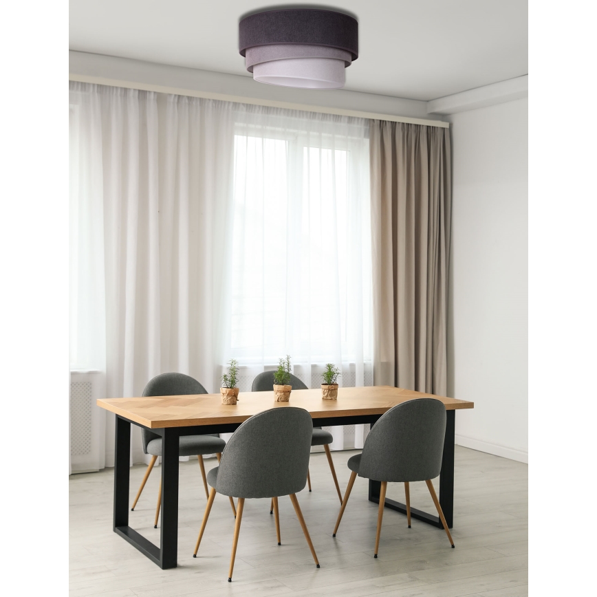 Duolla - Lubinis šviestuvas TRIO 1xE27/15W/230V d. 45 cm antracitas/pilkas/baltas