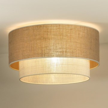 Duolla - Lubinis šviestuvas YUTE BOHO 3xE27/15W/230V diametras 60 cm ruda/kreminė