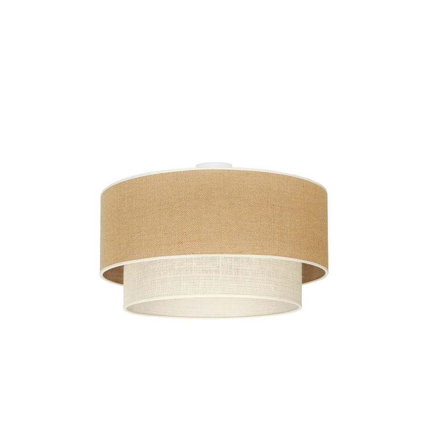 Duolla - Lubinis šviestuvas YUTE BOHO 3xE27/15W/230V diametras 60 cm ruda/kreminė