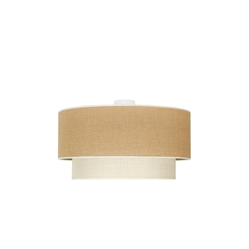 Duolla - Lubinis šviestuvas YUTE BOHO 3xE27/15W/230V diametras 60 cm ruda/kreminė