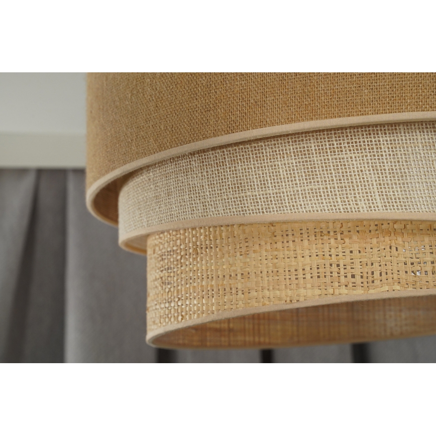 Duolla - Lubinis šviestuvas YUTE TRIO 1xE27/15W/230V diametras 45 cm ruda/pilka/smėlio spalva