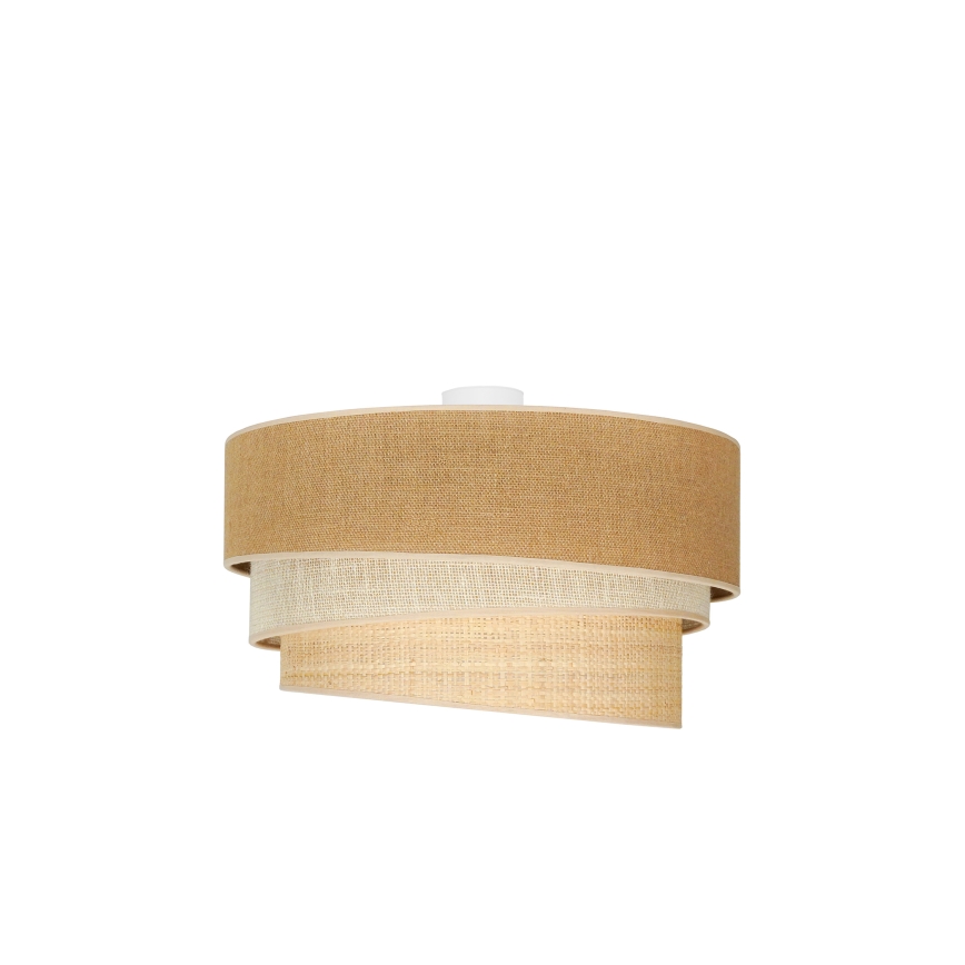 Duolla - Lubinis šviestuvas YUTE TRIO 3xE27/15W/230V diametras 60 cm ruda/pilka/smėlio spalva