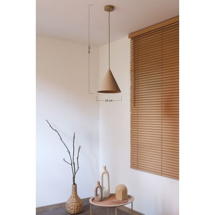 Duolla - Pakabinama liustra ant laido IRONLINE 1xG9/3W/230V skersmuo 25 cm smėlinė