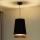Duolla - Pakabinamas sietynas BELL SHINY 1xE27/15W/230V diametras 25 cm juoda/varis