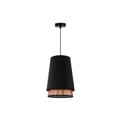 Duolla - Pakabinamas sietynas BELL SHINY 1xE27/15W/230V diametras 25 cm juoda/varis