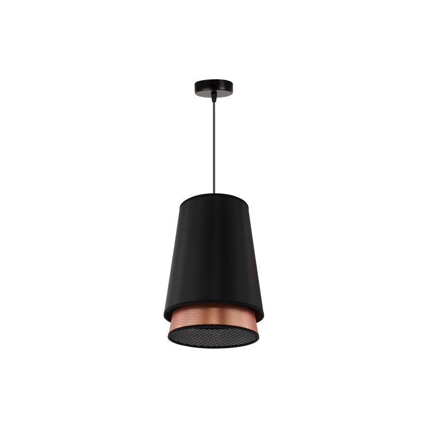 Duolla - Pakabinamas sietynas BELL SHINY 1xE27/15W/230V diametras 25 cm juoda/varis