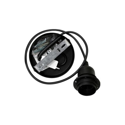 Duolla - Pakabinamas sietynas BELL SHINY 1xE27/15W/230V diametras 25 cm mėlyna/varis