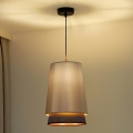 Duolla - Pakabinamas sietynas BELL SHINY 1xE27/15W/230V diametras 25 cm sidabras/juoda