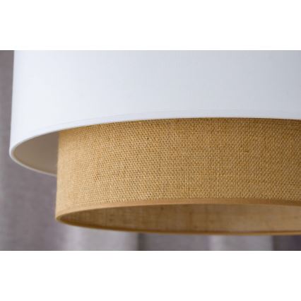 Duolla - Pakabinamas sietynas BOHO 1xE27/15W/230V diametras 45 cm balta/ruda