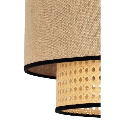 Duolla - Pakabinamas sietynas BOHO 1xE27/15W/230V diametras 45 cm smėlio spalva/rotangas