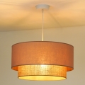 Duolla - Pakabinamas sietynas BOHO 1xE27/15W/230V diametras 45 cm smėlio spalva/ruda