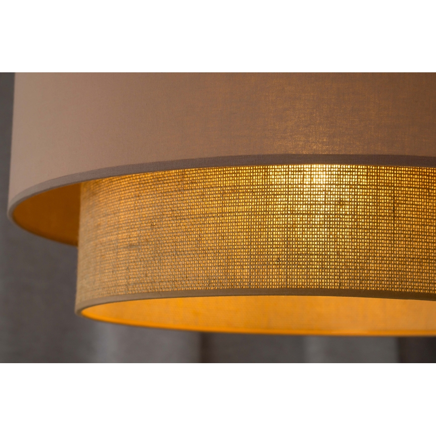 Duolla - Pakabinamas sietynas BOHO 1xE27/15W/230V diametras 45 cm smėlio spalva/ruda