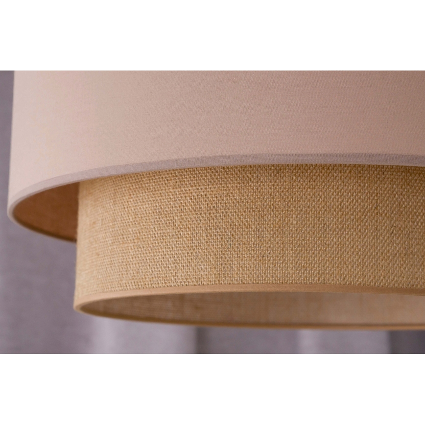 Duolla - Pakabinamas sietynas BOHO 1xE27/15W/230V diametras 45 cm smėlio spalva/ruda