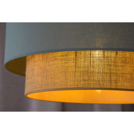 Duolla - Pakabinamas sietynas BOHO 1xE27/15W/230V diametras 45 cm žalia/ruda