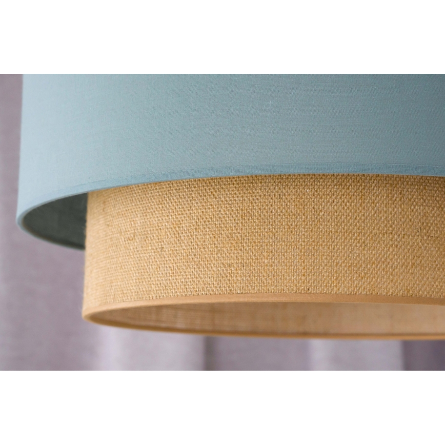Duolla - Pakabinamas sietynas BOHO 1xE27/15W/230V diametras 45 cm žalia/ruda
