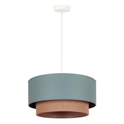 Duolla - Pakabinamas sietynas BOHO 1xE27/15W/230V diametras 45 cm žalia/ruda
