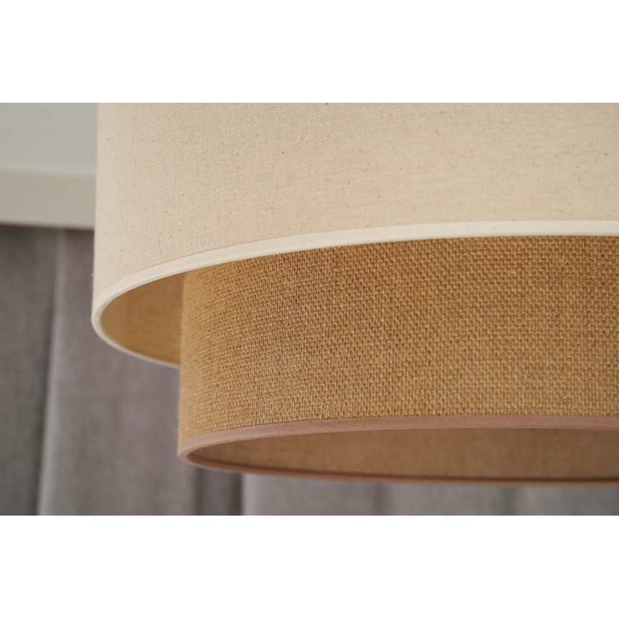 Duolla - Pakabinamas sietynas BOHO 1xE27/15W/230V smėlio spalva/ruda